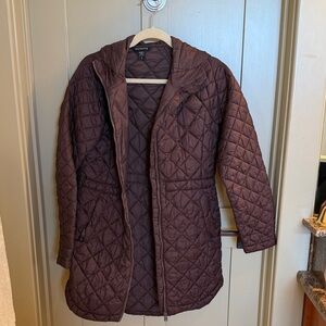 Athleta Dark Brown Quilted Jacket
